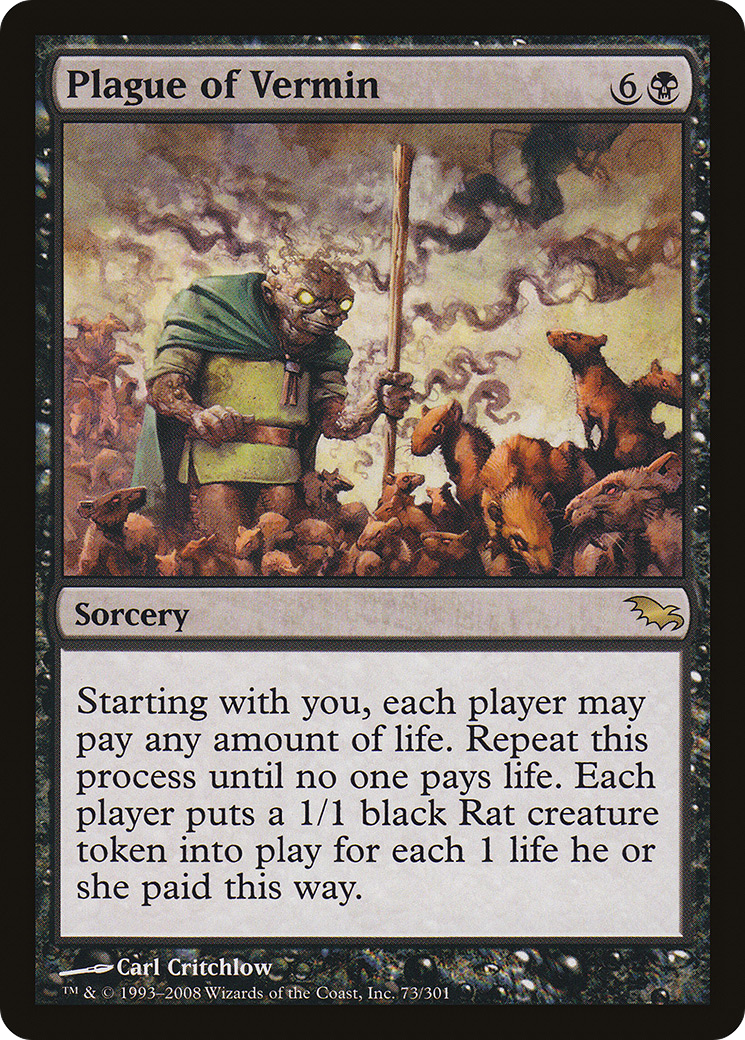 Plague of Vermin (SHM-073) (Foil)