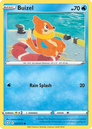 Buizel (SHF-022) (Reverse Holofoil)