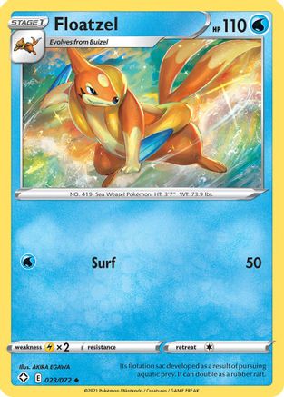 Floatzel (SHF-023) (Reverse Holofoil)