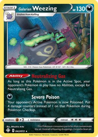 Galarian Weezing (SHF-042) (Reverse Holofoil)