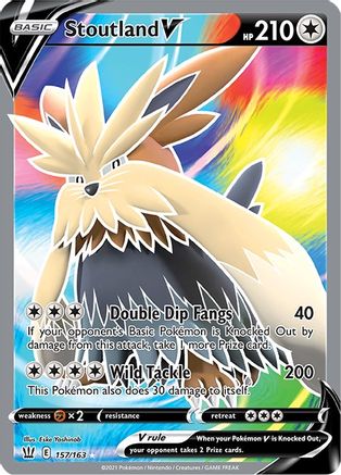 Stoutland V (Full Art) (BST-157) (Holofoil)