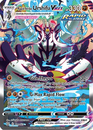 Rapid Strike Urshifu VMAX (Alternate Art Secret) (BST-170) (Holofoil)