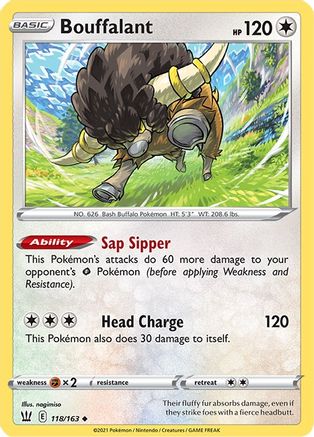 Bouffalant (BST-118) (Reverse Holofoil)