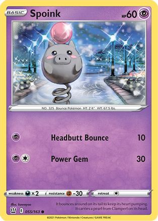 Spoink (BST-055) (Reverse Holofoil)