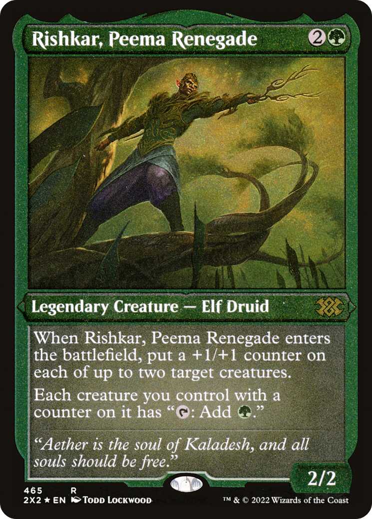 Rishkar, Peema Renegade (2X2-465) (Etched Foil)