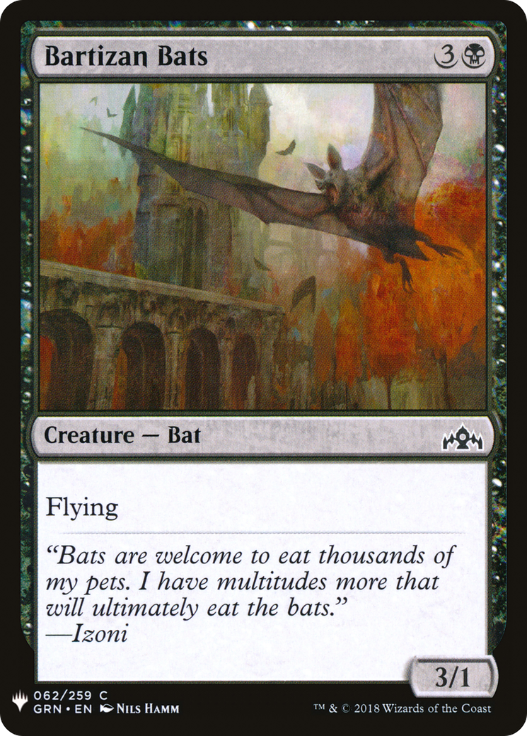Bartizan Bats (LIST-GRN-62)