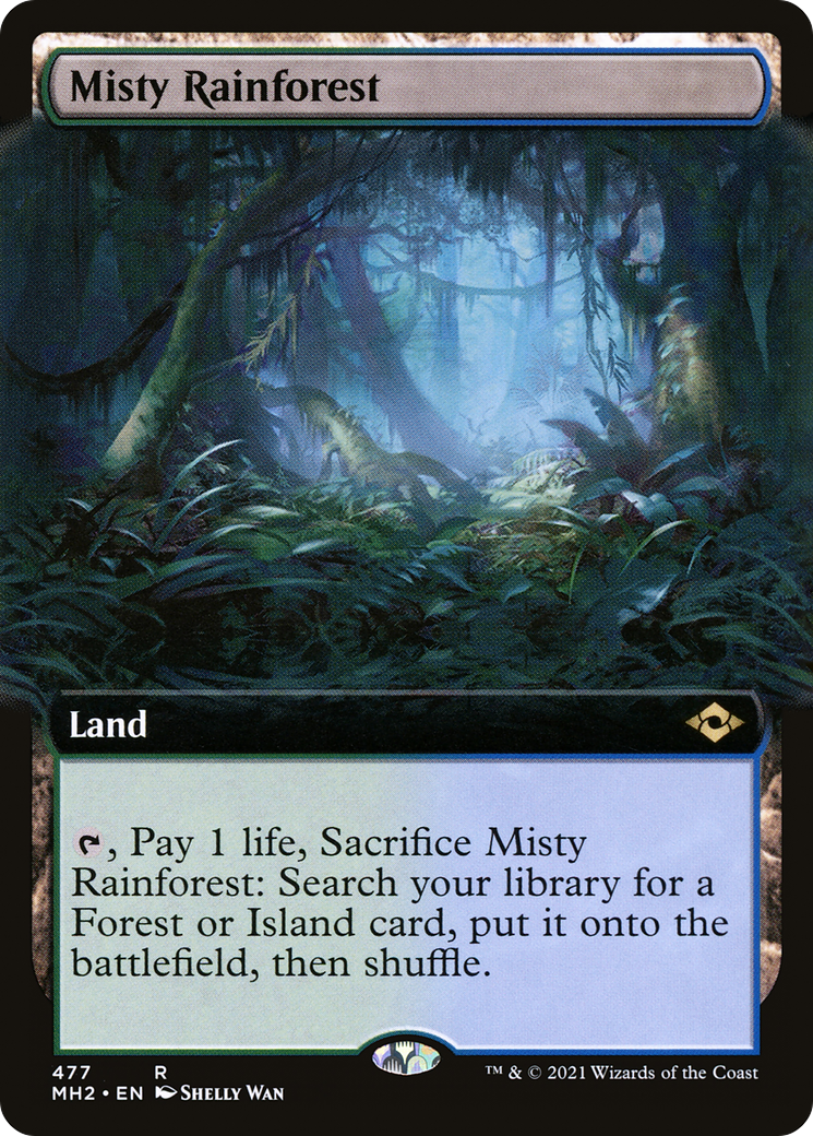 Misty Rainforest (MH2-477) (Extended Art) (Foil)