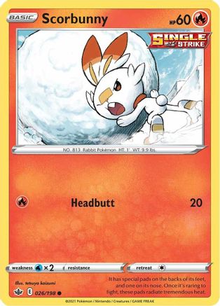 Scorbunny (CRE-026) (Reverse Holofoil)