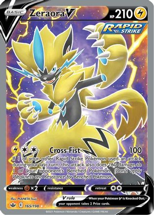 Zeraora V (Full Art) (CRE-165) (Holofoil)