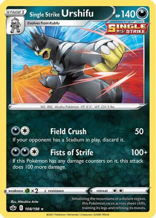 Single Strike Urshifu (CRE-108) (Reverse Holofoil)