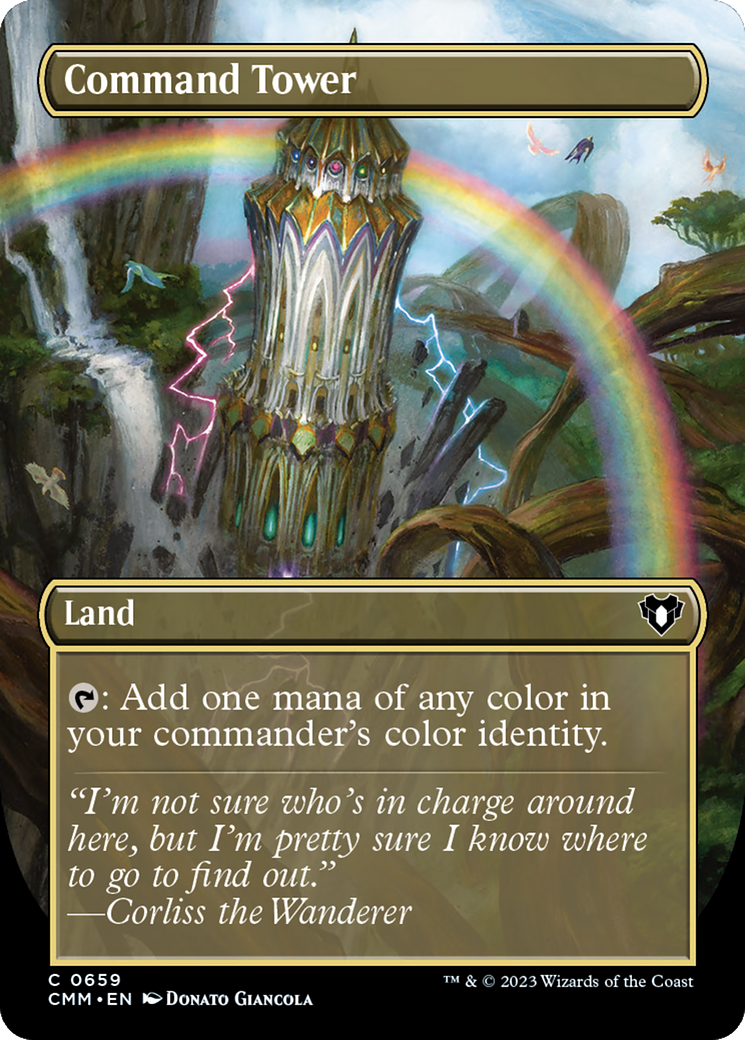 Command Tower (CMM-659) (Borderless) (Foil)