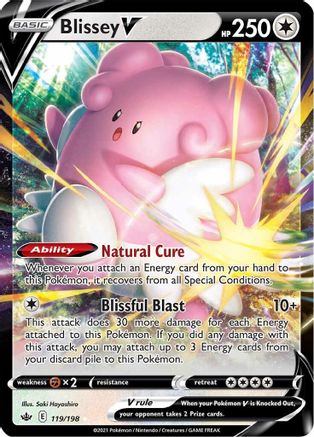 Blissey V (CRE-119) (Holofoil)