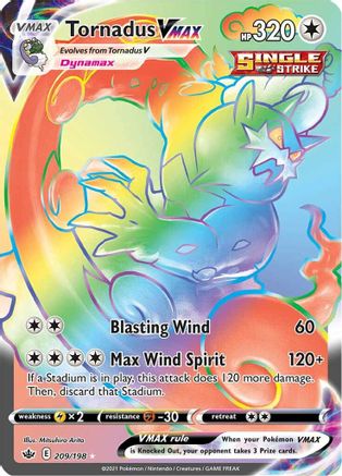 Tornadus VMAX (Secret) (CRE-209) (Holofoil)