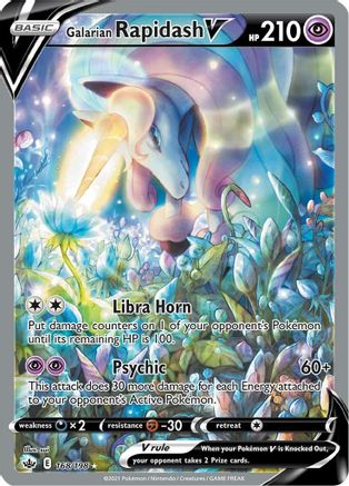 Galarian Rapidash V (Alternate Full Art) (CRE-168) (Holofoil)