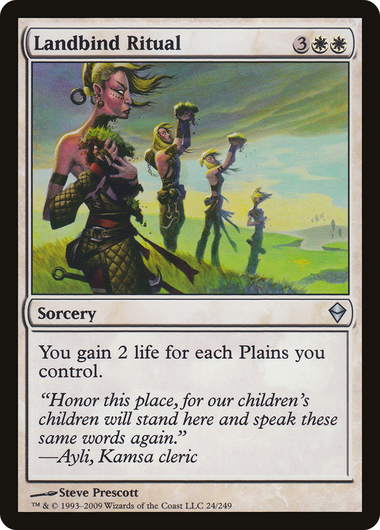 Landbind Ritual (ZEN-024) (Foil)