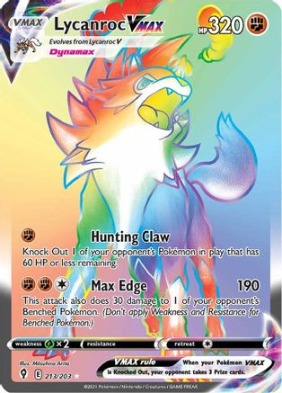 Lycanroc VMAX (Secret) (EVS-213) (Holofoil)