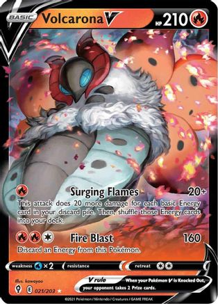 Volcarona V (EVS-021) (Holofoil)