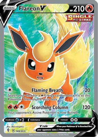 Flareon V (Full Art) (EVS-169) (Holofoil)