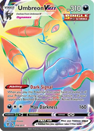 Umbreon VMAX (Secret) (EVS-214) (Holofoil)