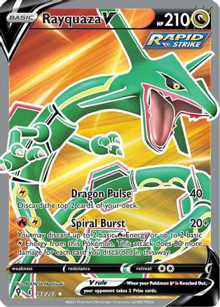 Rayquaza V (Full Art) (EVS-193) (Holofoil)