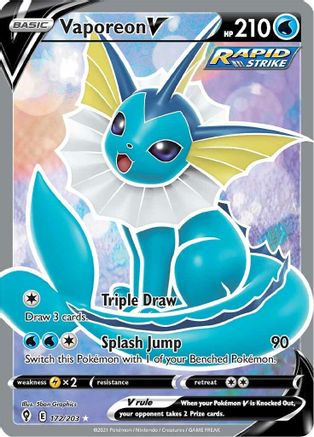 Vaporeon V (Full Art) (EVS-172) (Holofoil)