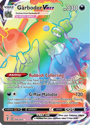 Garbodor VMAX (Secret) (EVS-216) (Holofoil)