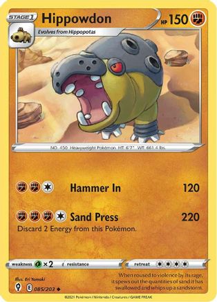 Hippowdon (EVS-085) (Reverse Holofoil)