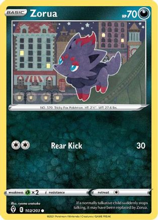 Zorua (EVS-102) (Reverse Holofoil)