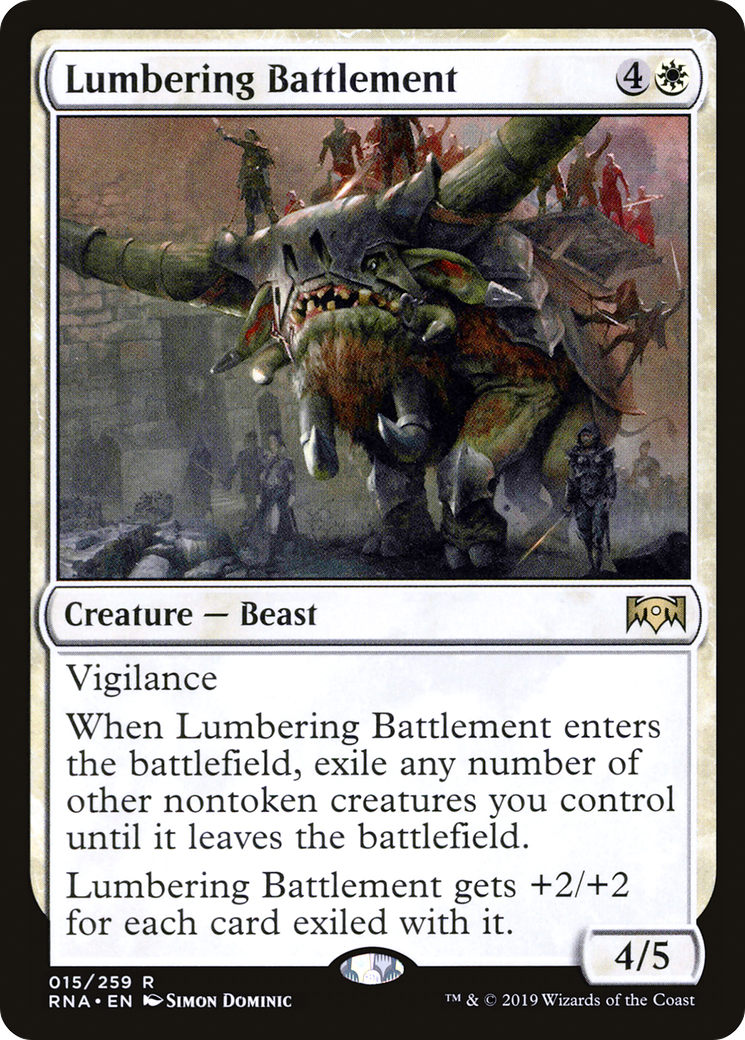 Lumbering Battlement (RNA-015) (Foil)
