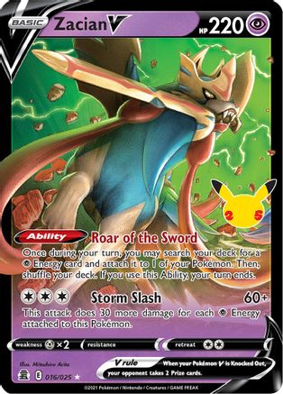 Zacian V (CEL-016) (Holofoil)