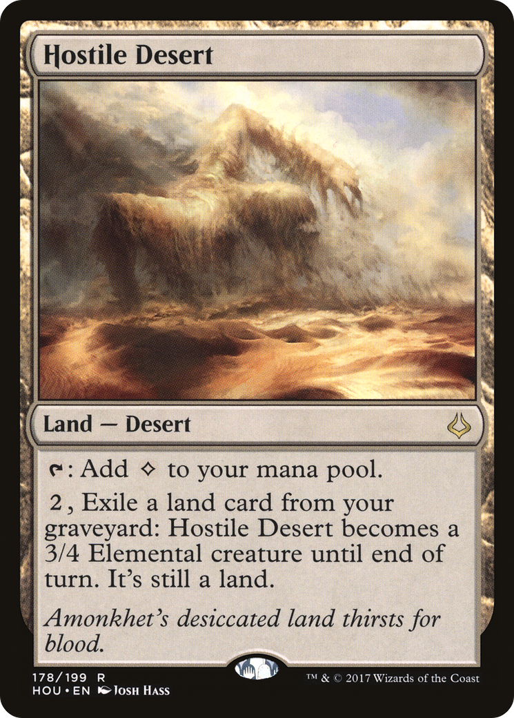 Hostile Desert (HOU-178) (Foil)