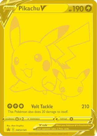 Pikachu V (SSP-SWSH145) (Holofoil)