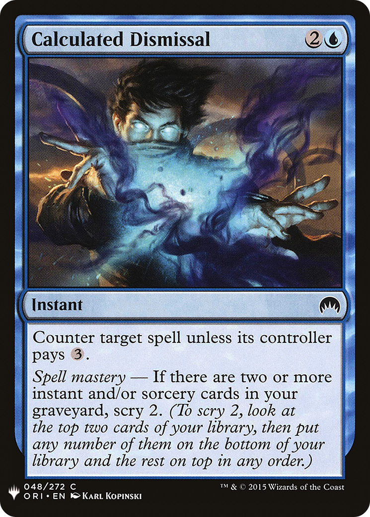 Calculated Dismissal (LIST-ORI-48)