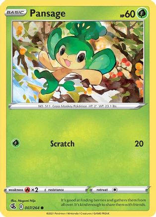 Pansage (FST-007) (Reverse Holofoil)