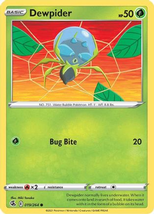 Dewpider (FST-019) (Reverse Holofoil)