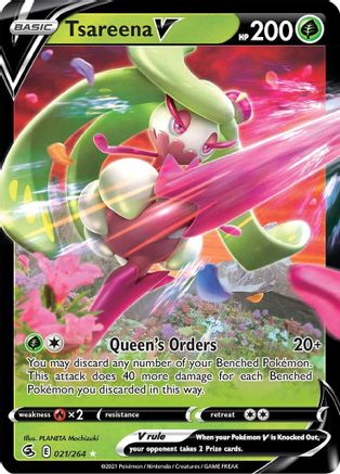 Tsareena V (FST-021) (Holofoil)