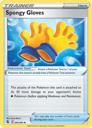 Spongy Gloves (FST-243) (Reverse Holofoil)