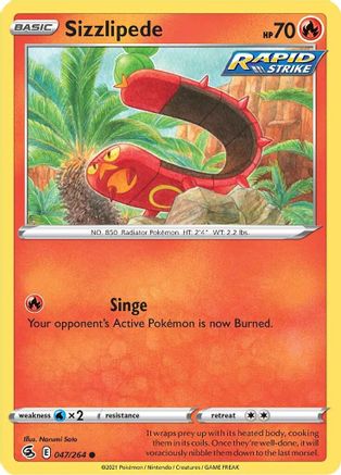 Sizzlipede (47) (FST-047) (Reverse Holofoil)