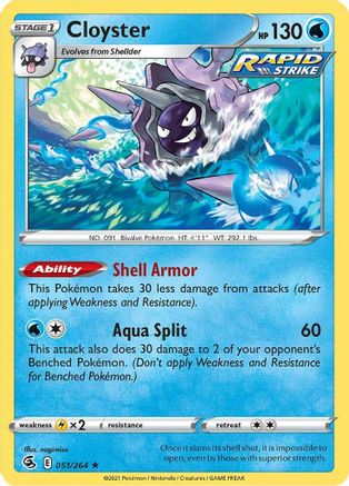 Cloyster (FST-051) (Reverse Holofoil)