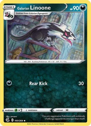 Galarian Linoone (FST-160) (Reverse Holofoil)
