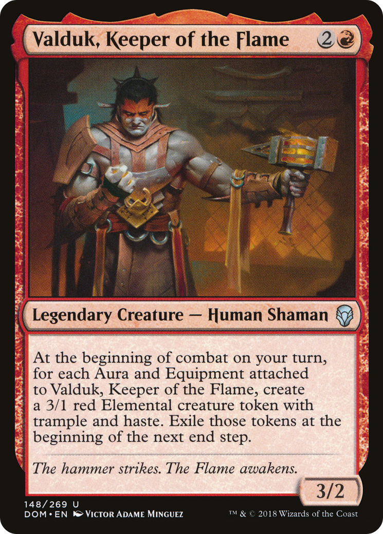 Valduk, Keeper of the Flame (DOM-148) (Foil)