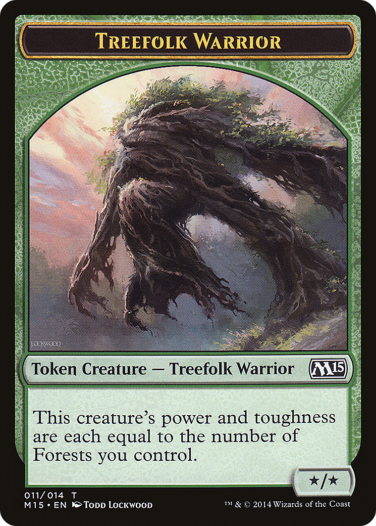 Treefolk Warrior Token (M15-011)