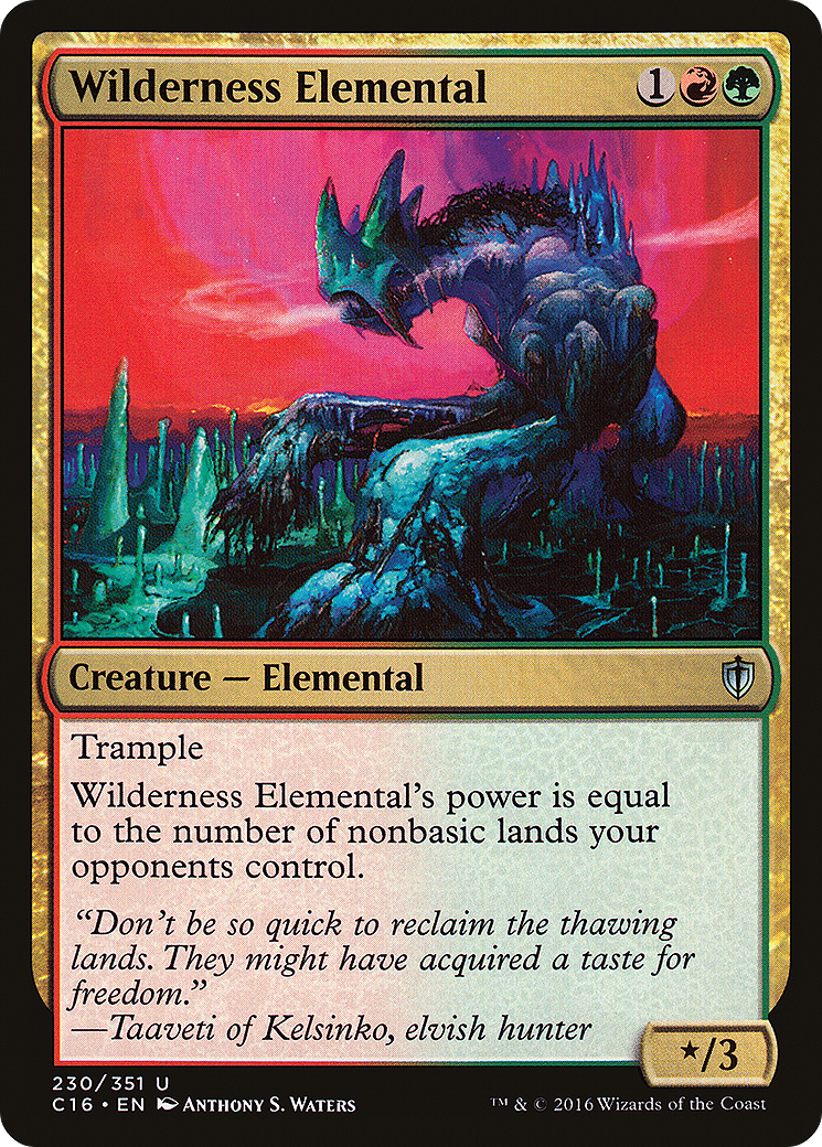 Wilderness Elemental (C16-230)