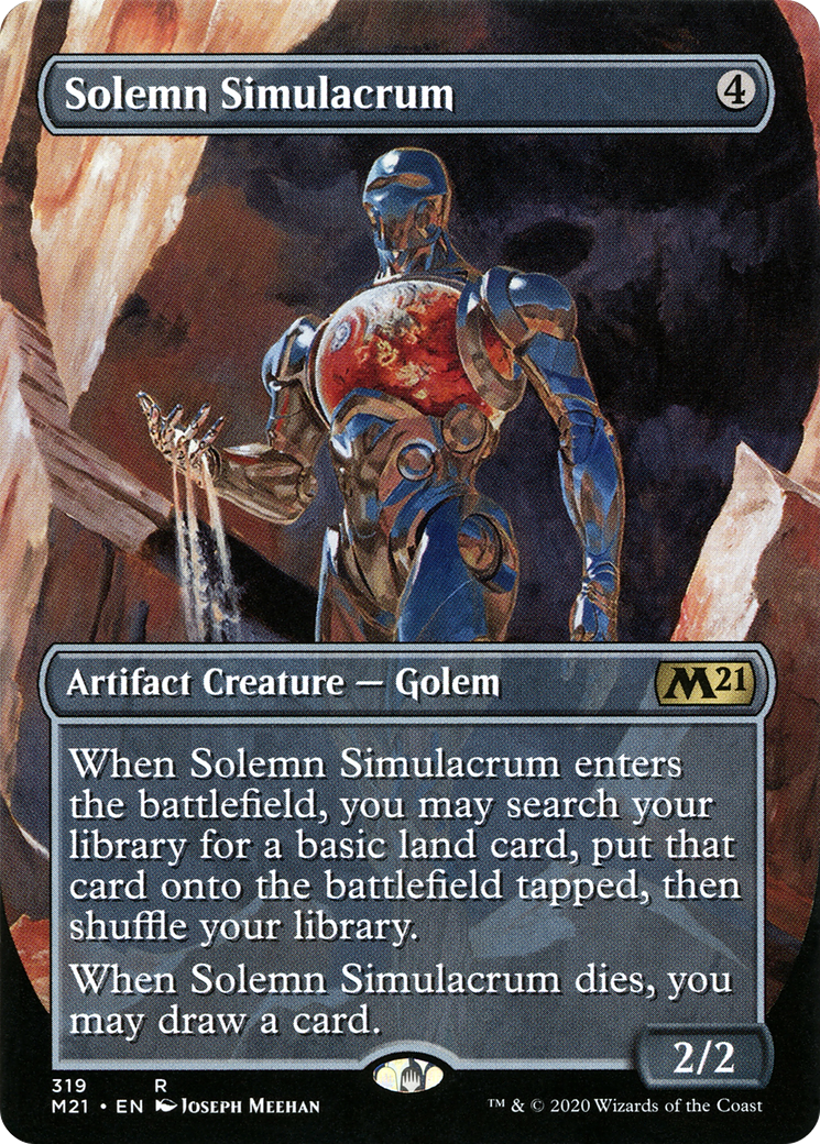 Solemn Simulacrum (M21-319) (Borderless) (Foil)