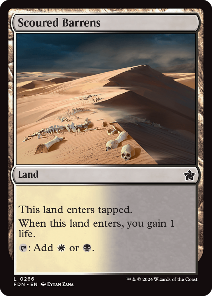 Scoured Barrens (FDN-266) (Foil)