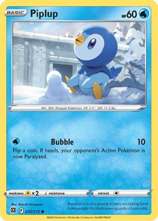 Piplup (BRS-035) (Reverse Holofoil)