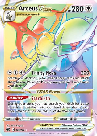 Arceus VSTAR (Secret) (176) (BRS-176) (Holofoil)