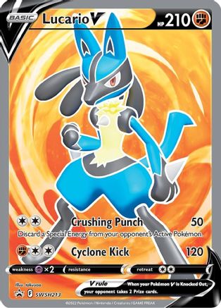Lucario V (SSP-SWSH213) (Holofoil)
