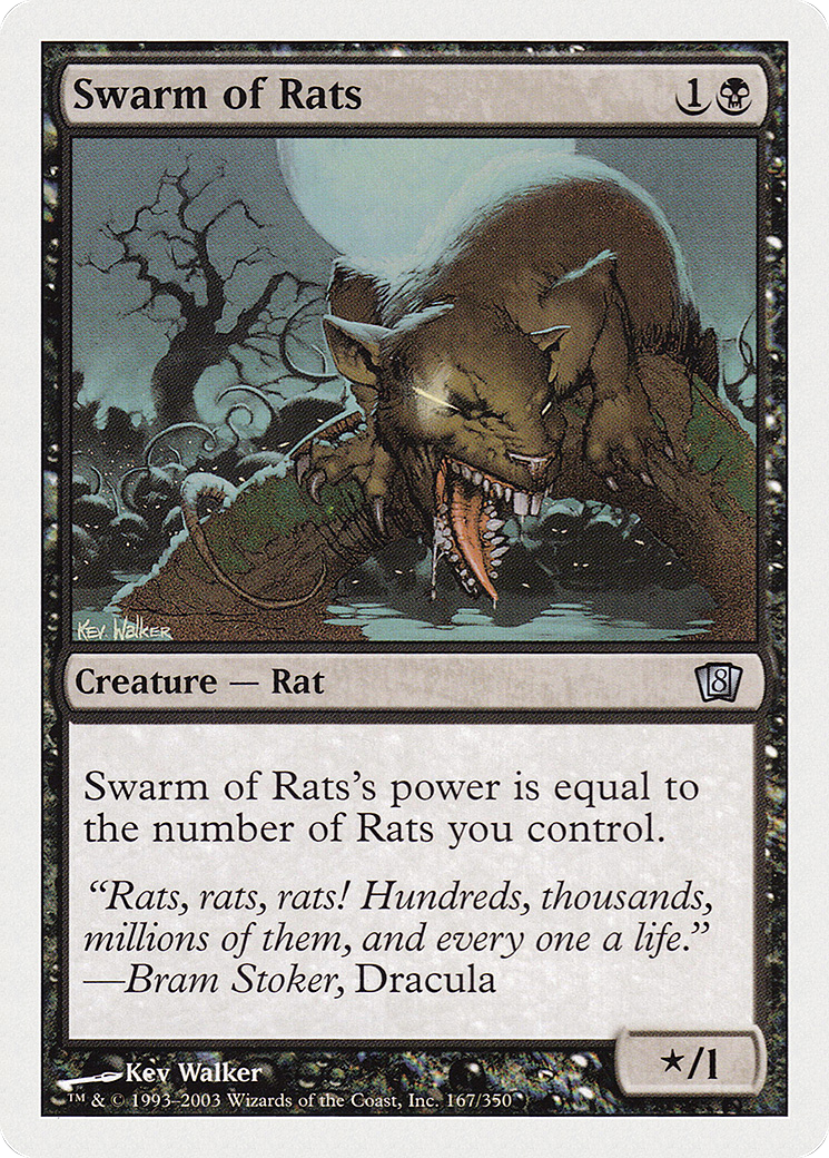 Swarm of Rats (8ED-167) (Foil)