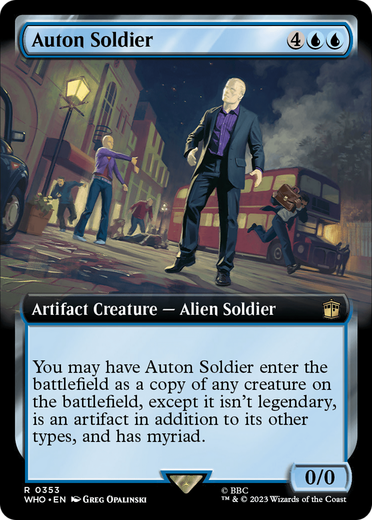 Auton Soldier (WHO-353) (Extended Art) (Foil)